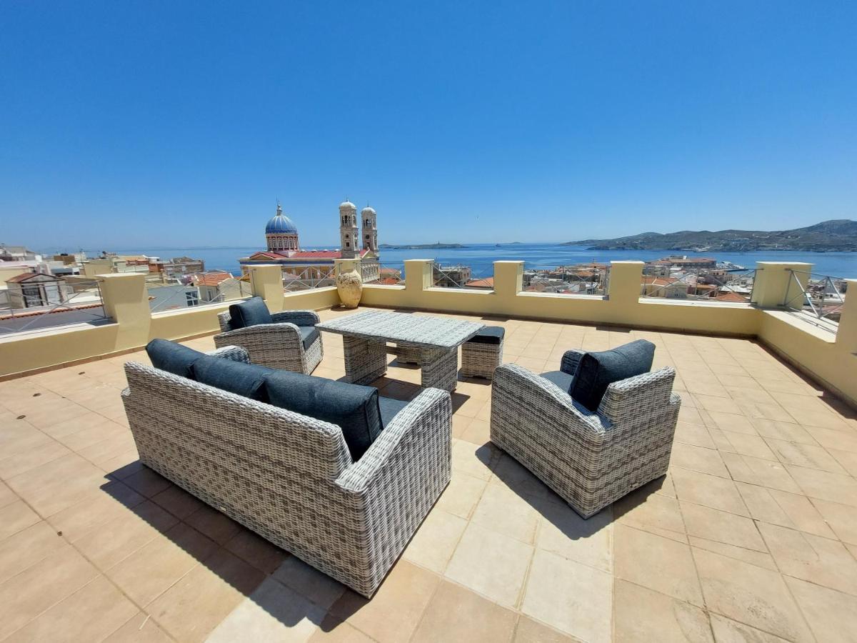 Hermes Penthouse Ermoupoli Exteriör bild